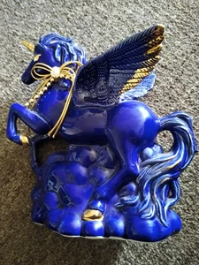 Blue Unicorn Figurine - Picture 1 of 2