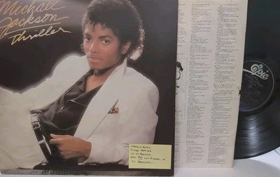 Michael Jackson Thriller LP Vinyl 1982 MISPRINT VG QE 38112 - Image 1 of 4