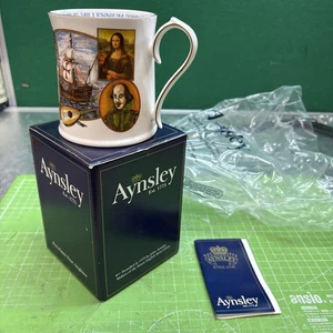 Aynsley Bone China Tankard Endeavours Of Mankind. Feier des Jahrtausends  - Bild 1 von 12