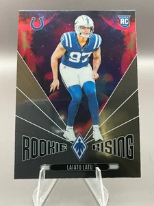 2024 Phoenix LAIATU LATU (RC) Rookie Rising Insert Card #RR-LLU Colts - Picture 1 of 5