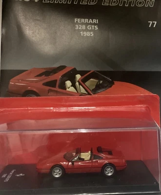ferrari n 77 - 328 GTS 1985   1/64 diecast + BOOKLET Centauria Limited edition - Immagine 1 di 2