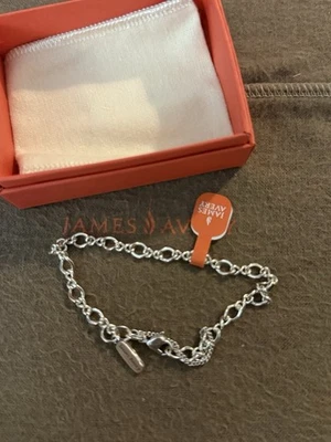 Brazalete James Avery con dije de giro medio de plata de ley talla M 7-1/4 pulgadas nuevo en caja Foto 1 de 2