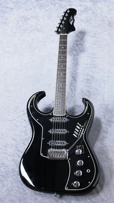 Burns Bison Electric Guitar Black 2000s Used Tri-Sonic Pickups - Image 1 of 4