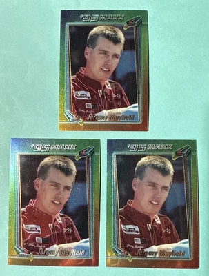(3) 1995 Maxx Premier Plus Chromium - Jeremy Mayfield #98 - Image 1 of 2