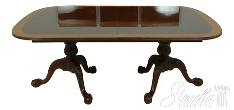 LF55351EC: COUNCILL CRAFTSMEN Claw Foot Banded Mahogany Dining Room Table Cover