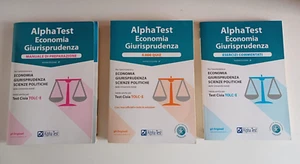 AlphaTest Economia Giurisprudenza Scienze Politiche - Tolc-E - 3 voll. - Foto 1 di 2