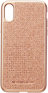 Michael Kors Rose Gold Pave Phone Cover X (Snap on pave case that fits iphone X)