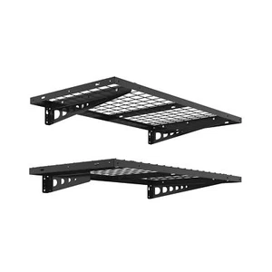 FLEXIMOUNTS 2-Pack 2x4ft Bike Storage Rack Garage Wall Shelves, 24-inch-by-48... - Picture 1 of 7