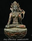 18.Alte chinesische Bronze Dynastie Weiße Tara Geist Mitgefühls Göttin Statue