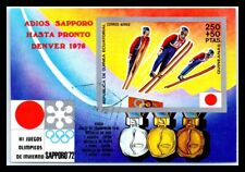1972 Souvenir Sheet - Airmail - Olympic Medalists Skiing L2