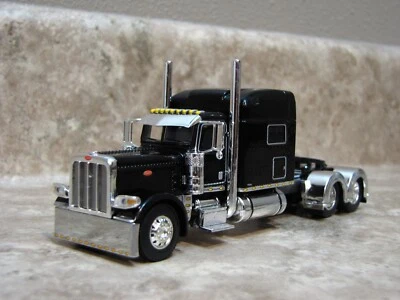 DCP 1/64 Black Peterbilt 389 Semi Truck Farm Toy - Image 1 of 2