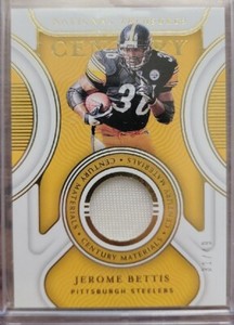 National Treasures Jerome Bettis Century Materials Game Used /49 - Steelers
