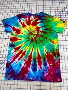 Ice Tie Dye Small Gildan T-shirt, Classic Spiral #222