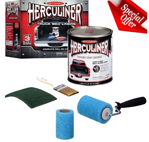 Truck Bed Liner Coating Kit 1 Gallon Brush On Bed Roll On Resistant Protective - Picture 1 of 8