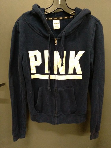 UNDERCOVER Giacca con cappuccio e zip Victorias Secret rosa donna blu taglia S