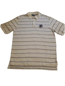 2005 US Open Pinehurst No. 2 Golf blue & white stripe Polo golf ralph lauren - Picture 1 of 4