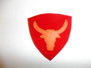 b2520 US Army 1930's-WW 2 12th Division Philippine patch red orange PA14 - Picture 1 of 3