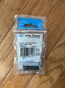 John Guest NC2522 1/4" W Connector Dual O-ring Seal - Picture 1 of 4