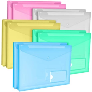 10PCS Expandable File Folders Plastic Portfolio Document Folders US Letter A4... - Picture 1 of 12