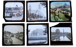 Magic Lantern Slides 63 Assorted Collection Scotland Blackpool France Etc. - Picture 1 of 13