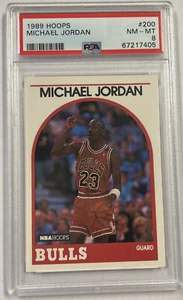 1989 HOOPS MICHAEL JORDAN #200 PSA 8 NM-MT - Picture 1 of 2