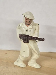 Vintage 1930s Barclay / Manoil WWI ARMY ARCTIC SOLDIER Lead Figure - Picture 1 of 3