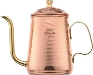 Cafetera Kalita de cobre 600 ml boquilla de caño delgado para llama directa Japón #52260 - Imagen 1 de 5