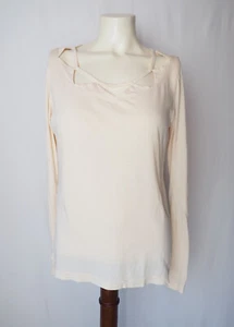 Marc By Marc Jacobs 100% Pima Cotton Soft Lightweight Knit Shirt Cream Ivory M - Picture 1 of 6