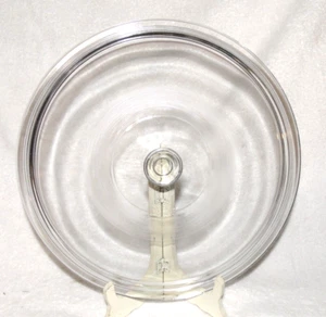 Large Clear Glass Lid For Cast Iron Pot Pan Skillet USA 29 Vintage Lot Q - Picture 1 of 3