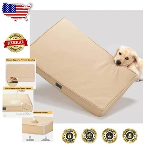 Chew-Proof Orthopedic Dog Bed with Waterproof Cover for Medium Dogs - 30"x18" - Picture 1 of 9