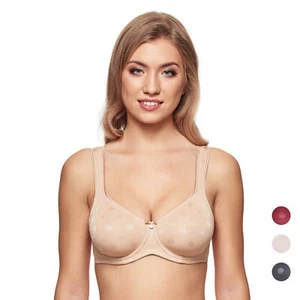 Susa Rhodos BH mit Bügel 8143 - Graphit / Skin / Ruby Red / Soft Peach - Bild 1 von 9