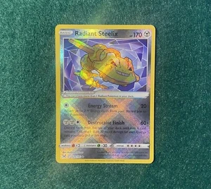 Pokémon TCG Radiant Steelix Sword & Shield - Lost Origin 124/196 FOIL Radiant - Picture 1 of 1