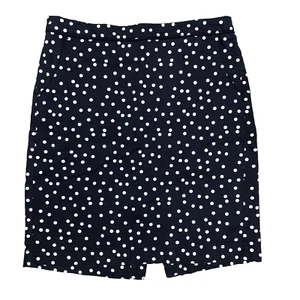 Tommy Hilfiger Women's Cotton Blend Blue Polka Dot Pencil Skirt Sz 8 - Picture 1 of 4