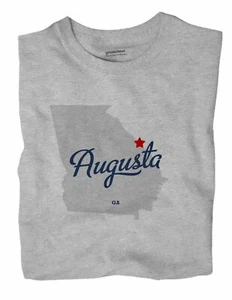 Augusta Georgia GA T-Shirt MAP - Picture 1 of 6
