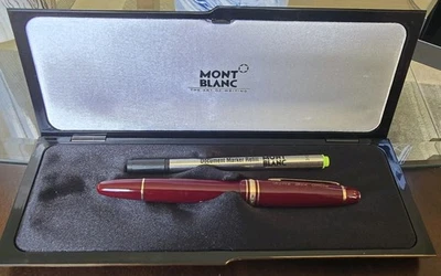Pluma iluminadora MONTBLANC Meisterstuck LeGrand 166 rojo borgoña HBO Foto 1 de 4