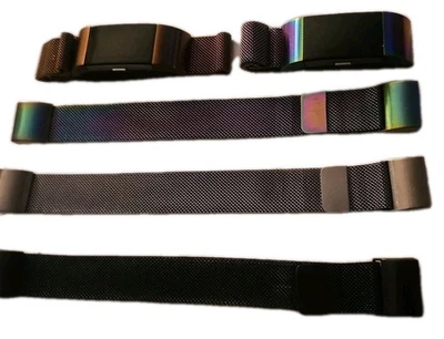(2) LOTE de 2 rastreadores de actividad Fitbit Charge con 5 pulseras bandas de malla metálica  Foto 1 de 4