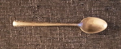 Cuchara de alimentación infantil Gorham patrón de camelia esterlina 5,75 pulgadas 17,8 gramos Foto 1 de 3