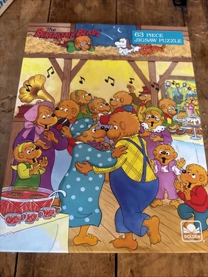 Vintage Berenstain Bear Puzzle 1993 Complete 63 Piece Golden Special Edition - Image 1 of 4