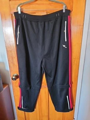 Calça de moletom Rocawear preta masculina tamanho 3XL atlética bolsos com zíper  - Imagem 1 de 4
