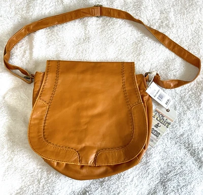 Camiseta e Jeans Bolsa Transversal Feminina Marrom Néctar Bolsa de Mão Média Couro Sintético - Imagem 1 de 4
