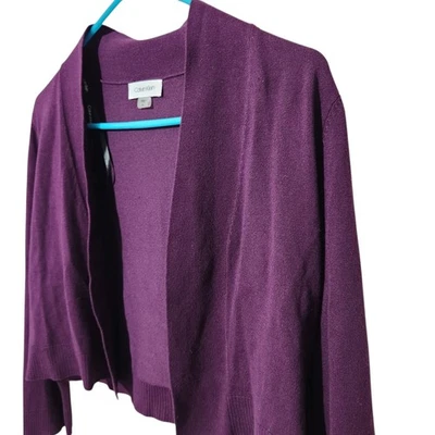 Cárdigan abierto Calvin Klein talla mediana púrpura informal  Foto 1 de 4