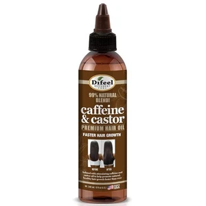 Difeel 99% Natural Premium Hair Oil - Caffeine & Castor 8 Fl Oz (Pack of 1) - Picture 1 of 9