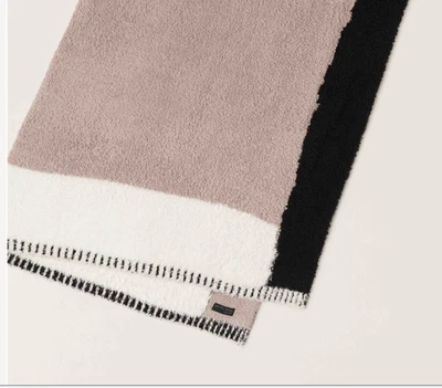 ULTRA PELUCHE CozyChic Bloque de Color Lanzar Sueños Descalzos - Nuevo con etiquetas Taupe Multi Foto 1 de 4