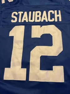 Camiseta Mitchell & Ness 1975 Roger Staubach Dallas Cowboys adulto azul marino - Imagen 1 de 24