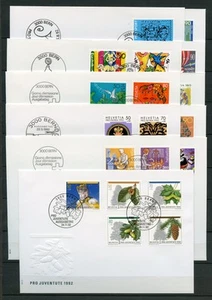 SCHWEIZ JAHRGANG 1992 11 SCHMUCK-FDC ESST bzw. CHUR ME 48,-++ (160288) - Bild 1 von 1