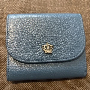 Blue wallet card coin holder Den Hamano Japanese brand Japan - Picture 1 of 23