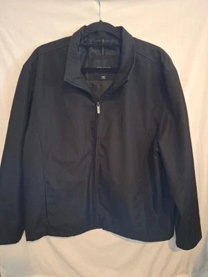 STRUCTURE Men's Black Zip-Up Windbreak Jacket Size XXL - Image 1 of 4
