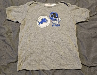 Detroit Lions 24 Month Shirt Unisex Baby Football NFL #1 Fan Infant Toddler Vtg - Image 1 of 4