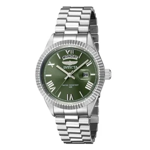 Invicta Specialty Quarz grünes Zifferblatt Herrenuhr silberfarben Tag/Datum SS 43936 - Bild 1 von 12
