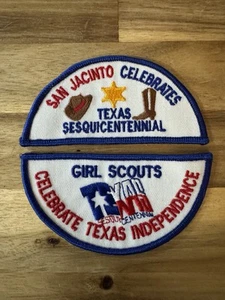 Patch Girl Scouts Texas Sesquicentennial Celebra Texas Indipendenza San Jacint - Foto 1 di 1
